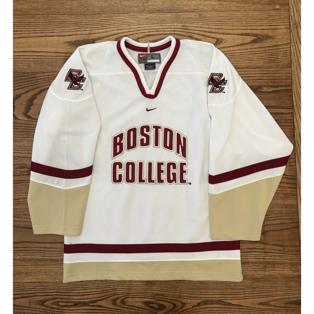 Vintage Nike Team Boston College NCAA Hockey Embroidered Jersey Women's Large